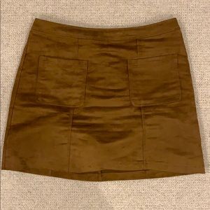Cute faux tan suede skirt